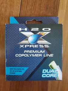 H2O Xpress Dual Core Premium Copolymer Line - 425 yd- 10 lb Test - Clear - Picture 1 of 2