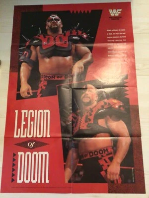 WWF Davey Boy Smith and Legion of Doom Double-Sided Vintage Poster - Image 1 of 3