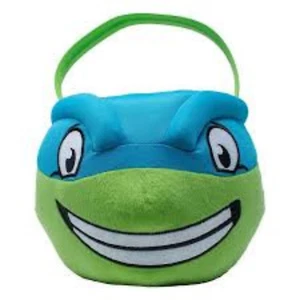 TEENAGE MUTANT NINJA TURTLE Leonardo Blue Plush Easter Basket NWT Easter Gift - Picture 1 of 3