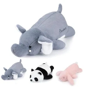 24 inch Cute Giant Weighted Elephant Plush Soft Body Pillow, 24'' Elephant - Picture 1 of 8