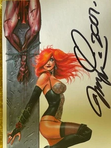 Dawn Another Card #50 Cry for Dawn Linser on card Auto Rare Angry Christ Comics - Picture 1 of 5