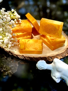Orange Handmade Soap Bars 100% Natural Aromatherapy 4Soaps Made in Latvia - Picture 1 of 15