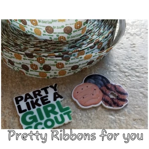 Cinta de grosgrain Girl Scouts de 1" de ancho el anuncio es para 3 yardas y 2 resinas - Imagen 1 de 1