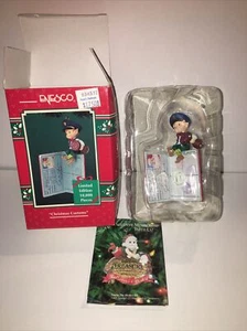 VTG 1994 NIB ENESCO Christmas Ornament Christmas Customs Passport Stamping Elf  - Picture 1 of 8