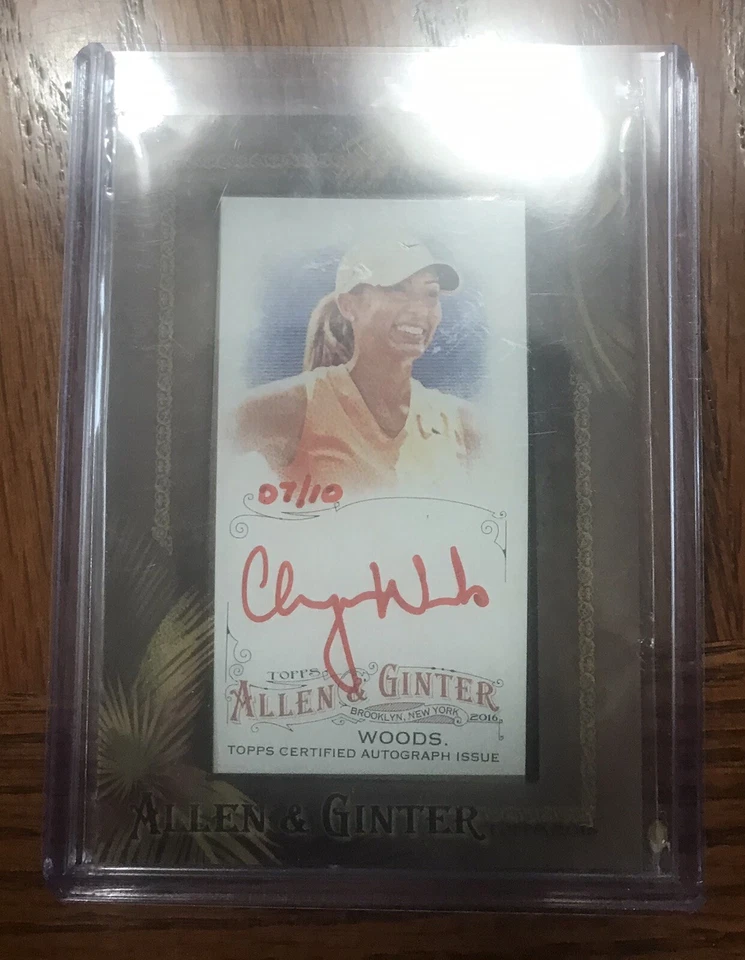 2016 Allen & Ginter FRAMED AUTOGRAPH CHEYENNE WOODS 7/10 GOLF WPGA Auto - Image 1 of 1