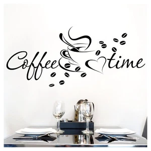 Vinilo de pared pegatina de pared pegatina de pared cocina café taza granos W3042 - Imagen 1 de 3
