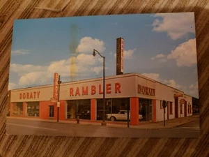 Doraty Rambler Autohändler W 25. Autohaus Werbung Cleveland Ohio Postkarte  - Bild 1 von 2