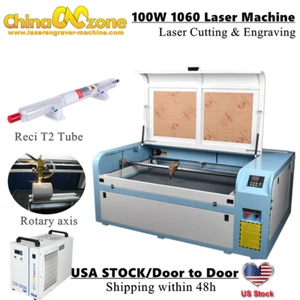 100 W 39 Zoll * 23 Zoll Laserschneider Graveur Laserschneiden Linearführungen 5000 Kühler USA - Bild 1 von 11