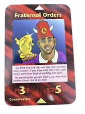 FRAT FRATERNAL ORDER Illuminati New World Order UnLimited Card Game NWO