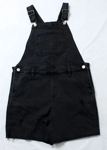 Epic Threads Girl's Raw Hem Garden Shortall WR4 Black Wash Size 14 NWT - Picture 1 of 3