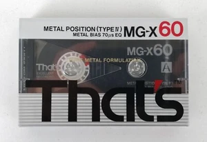 THAT'S MG-X60 - METAL POSITION - CASSETTA - NUOVA SIGILLATA - NEW SALED - Imagen 1 de 5