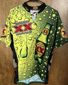 Maglia ciclismo vintage Dos Equis stampa all over verde uomo XL birra - Foto 1 di 7