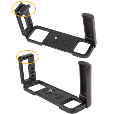 Metal Aluminum L Bracket Plate for Fujifilm GFX50R GFX-50R Camera 1/4 Screws - image 1 of 4