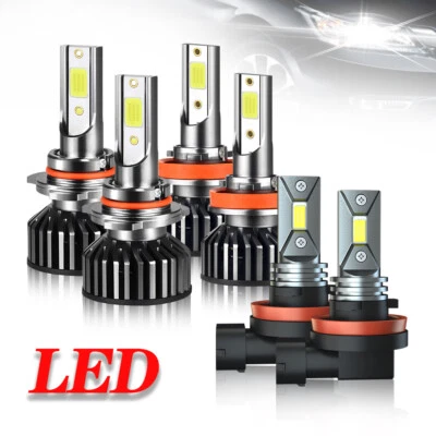 Combo faros LED haz alto/bajo + bombillas antiniebla 6 para Chevrolet Equinox 2010-2017 Foto 1 de 4