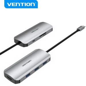 USB C Hub Type C Docking Station PD 4K USB 3.0 5Gbps SD Card Reader For Mac Dell - Picture 1 of 12