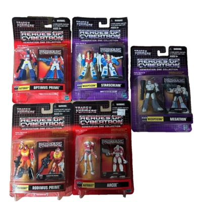 Heroes of Cybertron Lot-G1 Autobots-Decepticons-Optimus-Megatron-Rodimus-Arcee - Image 1 of 4
