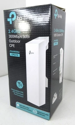 TP-LINK CPE210 Long-Range Outdoor Wireless Access Point 2.4GHz 300Mbps 9dBi - Image 1 of 4