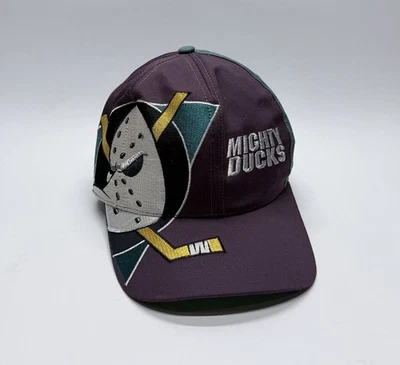 Vintage Anaheim Mighty Ducks Hat - 90s NHL Snapback Cap - Twins Enterprise - Image 1 of 4