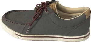 Twisted X Casual Shoes Womens Kicks Lace Up 9 M Gray Red WCA0030 Dura TWX - Picture 1 of 9