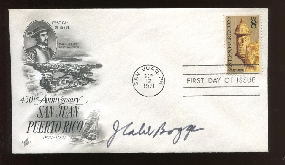 J. Caleb Boggs US Delaware Senator Signed San Juan Puerto Rico Cover DC2608 - Image 1 of 1