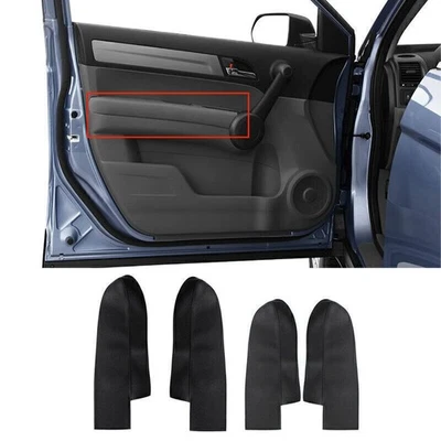 For Honda CR-V CRV 2007-2011 Interior Door Armrest Wrap Black Line Black leather — 第 1/4 张图片