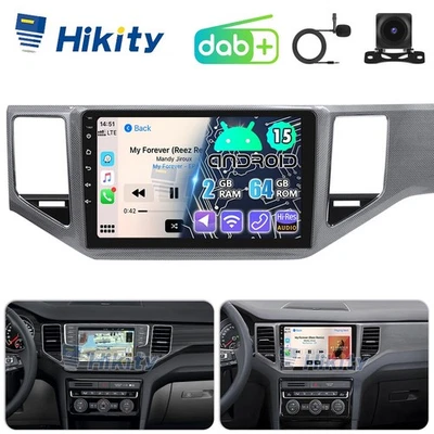 CarPlay 2+64GB Android Radio Für VW Golf Sportsvan mit DAB+ Navi WIFI BT Kamera - Bild 1 von 4