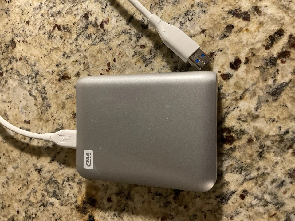 Western Digital My Passport 1TB Portable External HDD - Silver - Image 1 of 2