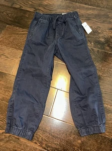 Gap Classic Jogger Elastic Waist 5 Years Baby Navy Blue Pull On Pants - Picture 1 of 7