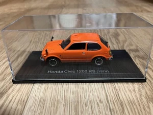 Honda Civic 1200 RS 1974 Orange 1/43 Scale Box Display Diecast Used Mini Car - Picture 1 of 4