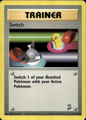 Switch 123/130 Common Base Set 2 WOTC Pokemon - Image 1 of 2