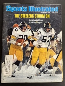 Sports Illustrated 6 de diciembre de 1976. The Steelers Storm On Davis Leads Bleier - Imagen 1 de 2