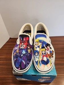 NUEVO Vans Sailor Moon Pretty Guardian Clásico Sin Cordones Cómodo Cush Mujeres 10.5 Hombres 9 - Imagen 1 de 9