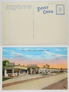 Gran-Dee Tourist Lodge Jacksonville TX Linen Postcard Groceries Market Coca-Cola - Picture 1 of 1