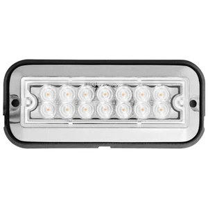 GG 4.75 Inch Rectangular Strobe Light - Amber LED / Clear Lens - Picture 1 of 4