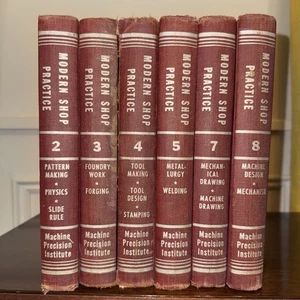 Modern Shop Practice Vol 2-8 Forging Foundry Metallurgy Books (1942) LOT OF 7 - Picture 1 of 19