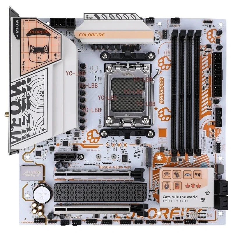 COLORFIRE B650M-MEOW WIFI DDR5 Motherboard - Image 1 of 4