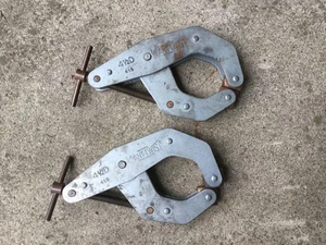 2 Kant Twist #415 4-1/2D T-Handle Cantilever C-Clamps USA - Picture 1 of 4