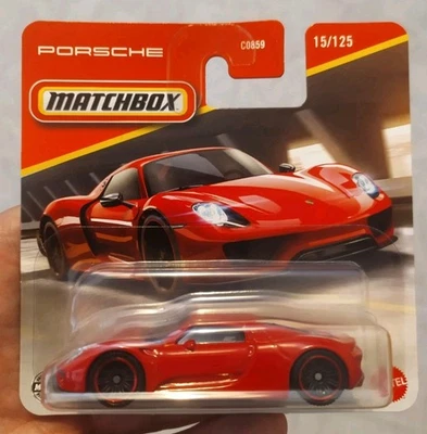Matchbox 2025 Porsche 918 Spyder Rossa 1:64 - Immagine 1 di 4