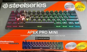 SteelSeries Apex Pro Mini Wireless 60% Wireless Keyboard In Box Used/Tested - Picture 1 of 11