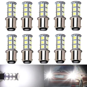 10-Pack 6500K White 1157 2057 2357 7528 BAY15D LED Bulbs 5050 18-SMD Lamps fo... - Picture 1 of 8