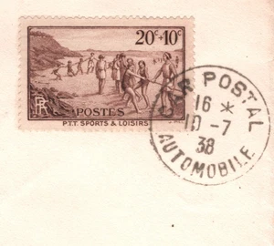 FRANCE AIR MINISTER Cover *CAR POSTAL* 1938 CDS Villacoublay Military Base YZ316 - Picture 1 of 16