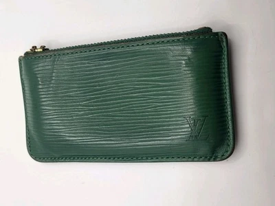 Authentic LOUIS VUITTON Paris Epi Pochette Change Purse Borneo Green READ - Image 1 of 4