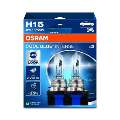Kit 2 Ampoules Halogène auto Osram COOL BLUE® INTENSE NextGen H15 12V 64176CBN-H - Photo 1/4