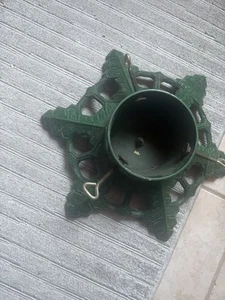 Vintage/cast-iron/green/Xmas/tree stand/1992/USA - Picture 1 of 11