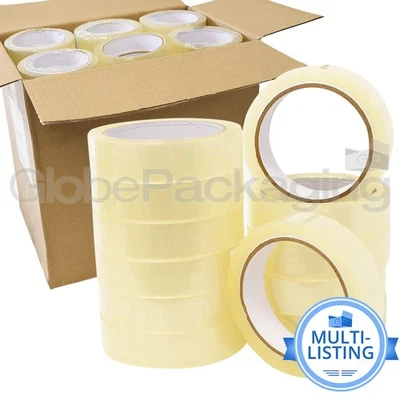 GLOBE KLAR 1" PACKBAND CELLOTAPE SELLOTAPE KLEBEBAND - 25mm x 66M - ALLE MENGEN
