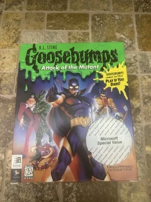 R.L. Stine Goosebumps Attack of the Mutant Big Box PC Factory Sealed 1997 - Image 1 of 4