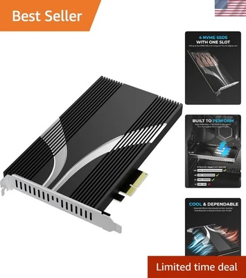 High-Speed 4-Drive NVMe M.2 SSD Adapter - Image 1 of 4