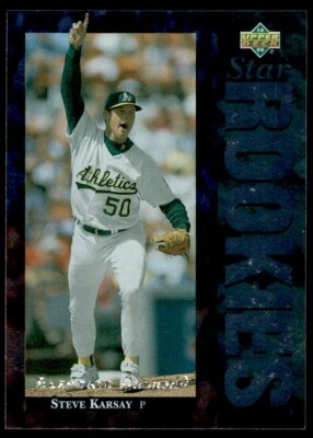 1994 Upper Deck Electric Diamonds Steve Karsay Rookie Oakland Athletics #20 1132 - Image 1 of 2
