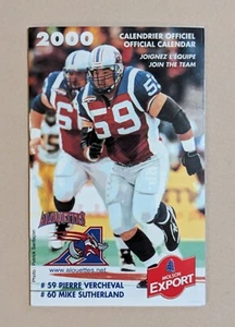 2000 Montreal Alouettes Football Pocket Schedule CFL 🏈🏈🇨🇦 - Picture 1 of 2