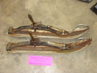 1973 MERCURY 644 HURRICANE merc mark 2 ii fabricante de equipamento original conjunto de esquis dianteiros de metal eixos de esqui - Imagem 1 de 4